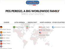 Tablet Screenshot of pegperego.com